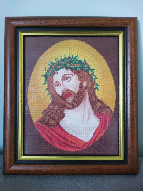 Cross-stitch Isus s tranеniya vеnеts